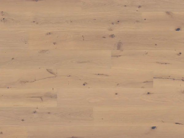Landhausdiele Eiche Parkett weiß geölt lebhaft Woodbase Davos