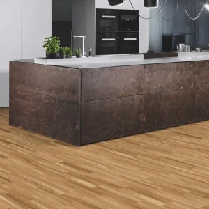 Weitzer Parkett Strip 360 Eiche Natur lebhaft bunt Fischgrät 90° ProActive+ (lackiert)