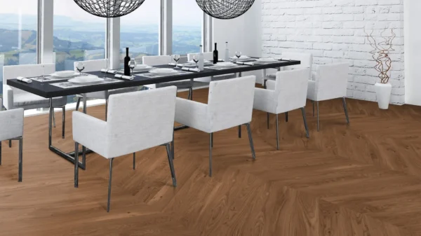 Weitzer Parkett Diele 1000 Eiche Amber lebhaft Französisch Fischgrät 60° ProVital finish (geölt) – Bild 6