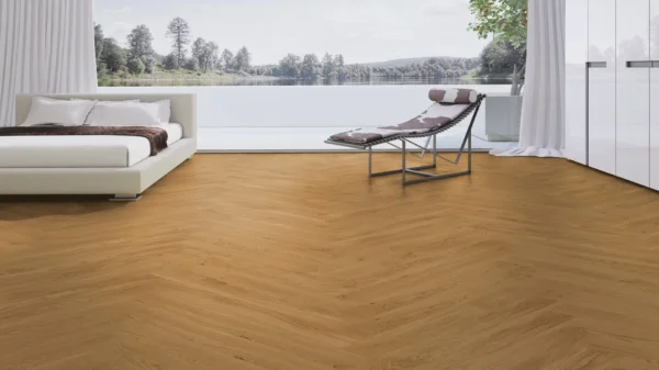 Weitzer Parkett Diele 1000 Eiche Natur lebhaft Fischgrät 90° ProActive+ (lackiert) – Bild 3