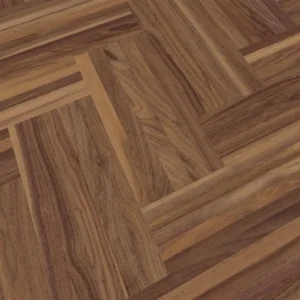 Weitzer Parkett Strip 360 Nussbaum Natur lebhaft bunt Fischgrät 90° ProVital finish (geölt)