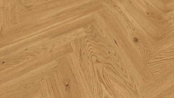 Weitzer Parkett Stab 500 Eiche Natur lebhaft Fischgrät 90° ProActive+ (lackiert)
