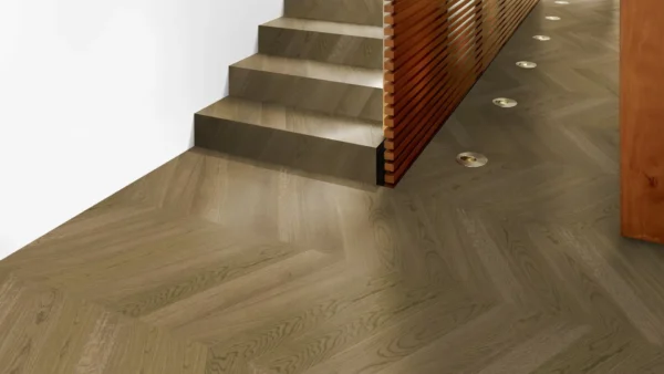 Weitzer Parkett Stab 750 Eiche Mandel lebhaft bunt Französisch Fischgrät 60° ProVital finish (geölt) – Bild 6