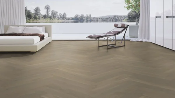 Weitzer Parkett Stab 750 Eiche Auster lebhaft bunt Fischgrät 90° ProVital finish (geölt) – Bild 3