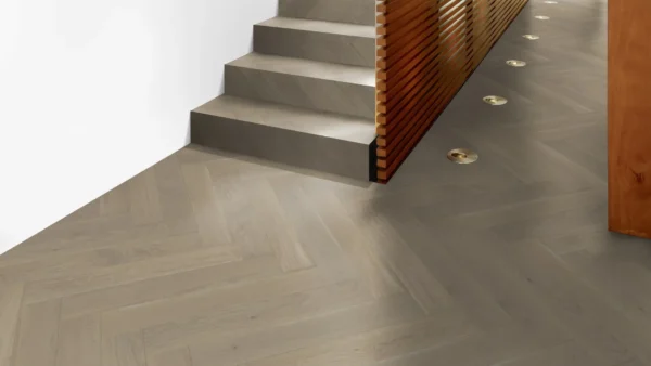 Weitzer Parkett Stab 750 Eiche Auster lebhaft bunt Fischgrät 90° ProVital finish (geölt) – Bild 6