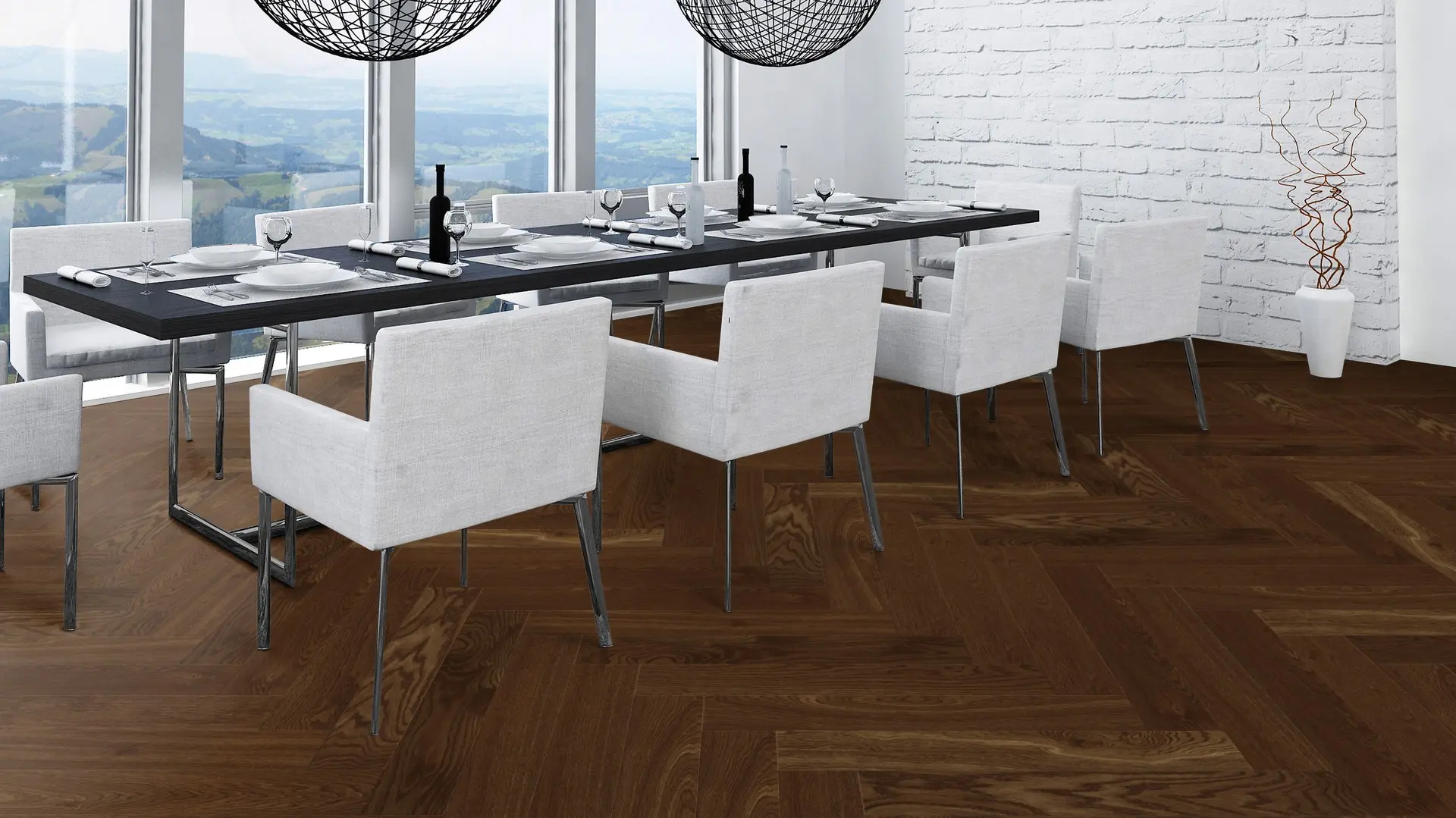 Weitzer Parkett Stab 750 Eiche Natur lebhaft Fischgrät 90° ProVital finish (geölt) – Bild 5