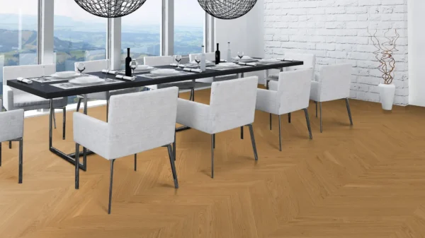 Weitzer Parkett Stab 750 Eiche Natur ruhig Französisch Fischgrät 45° ProVital finish (geölt) – Bild 5