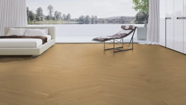 Weitzer Parkett Stab 750 Eiche Pure ruhig Französisch Fischgrät 60° ProActive+ (lackiert) – Bild 3