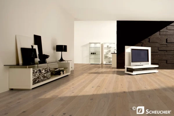 Scheucher Parkett Landhausdiele Woodflor182 Eiche Country Bianca Geschliffen Seda