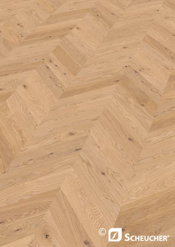 Scheucher Parkett Französisch Fischgrät 45 Grad Multiflor74045°.11A Eiche Country Perla Valetta Seda