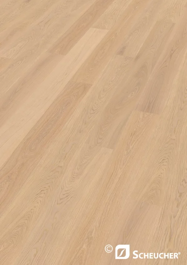 Scheucher Parkett Landhausdiele Woodflor222 Eiche Natur Bianca Valetta Purotec