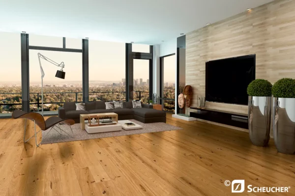 Scheucher Parkett Landhausdiele Woodflor222 Eiche Country Akzent Valetta Seda