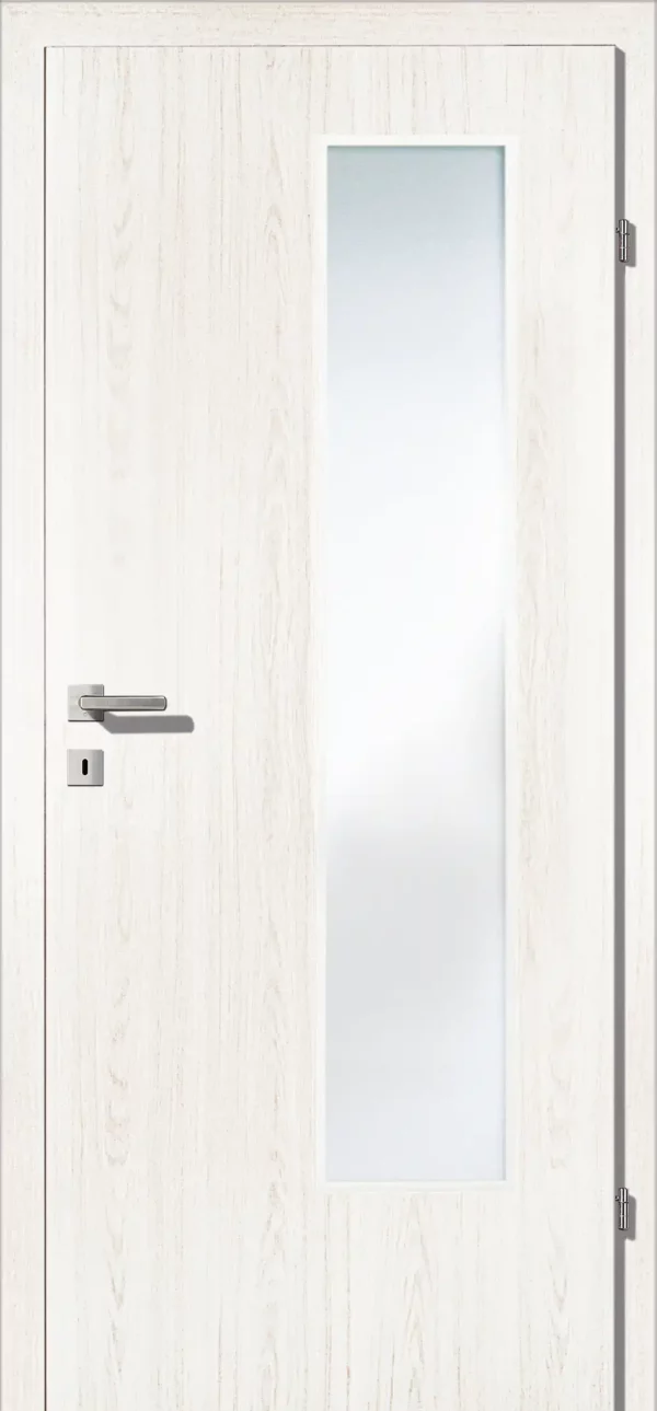Kunex CPL Laminattüre Esche Weiss deckend längs Holznachbildung – Bild 3