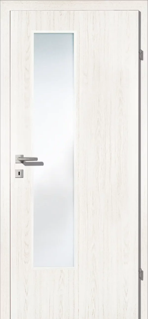 Kunex CPL Laminattüre Esche Weiss deckend längs Holznachbildung – Bild 2