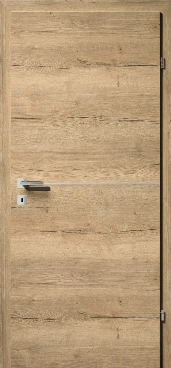 Kunex CPL Laminattüre Ripped Eiche quer Holznachbildung – Bild 5