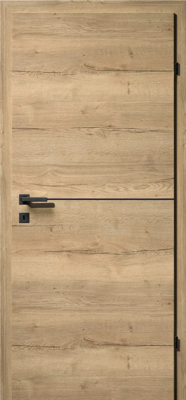 Kunex CPL Laminattüre Ripped Eiche quer Holznachbildung – Bild 18
