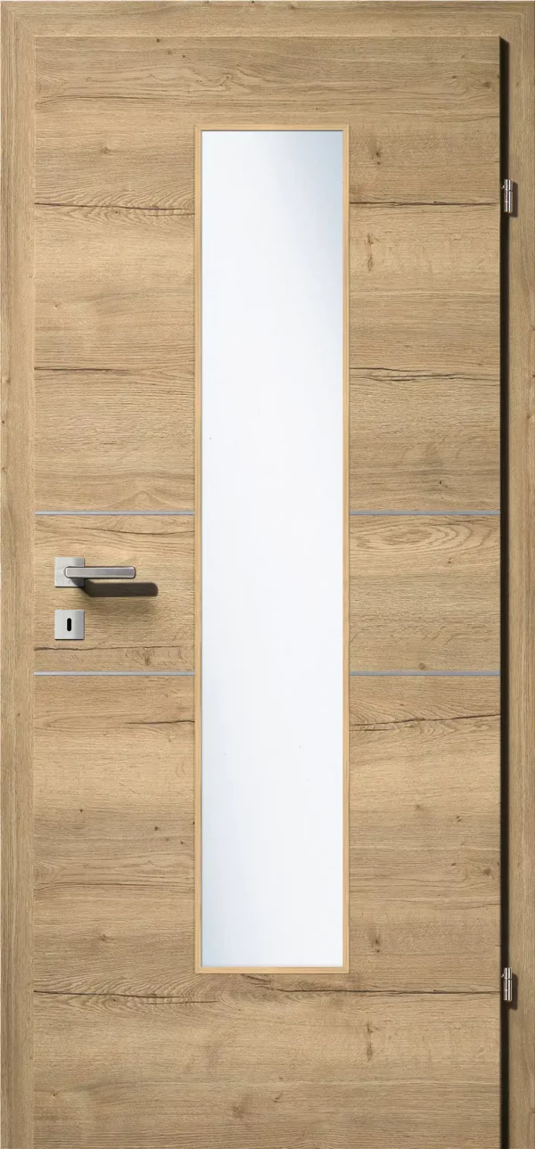 Kunex CPL Laminattüre Ripped Eiche quer Holznachbildung – Bild 15