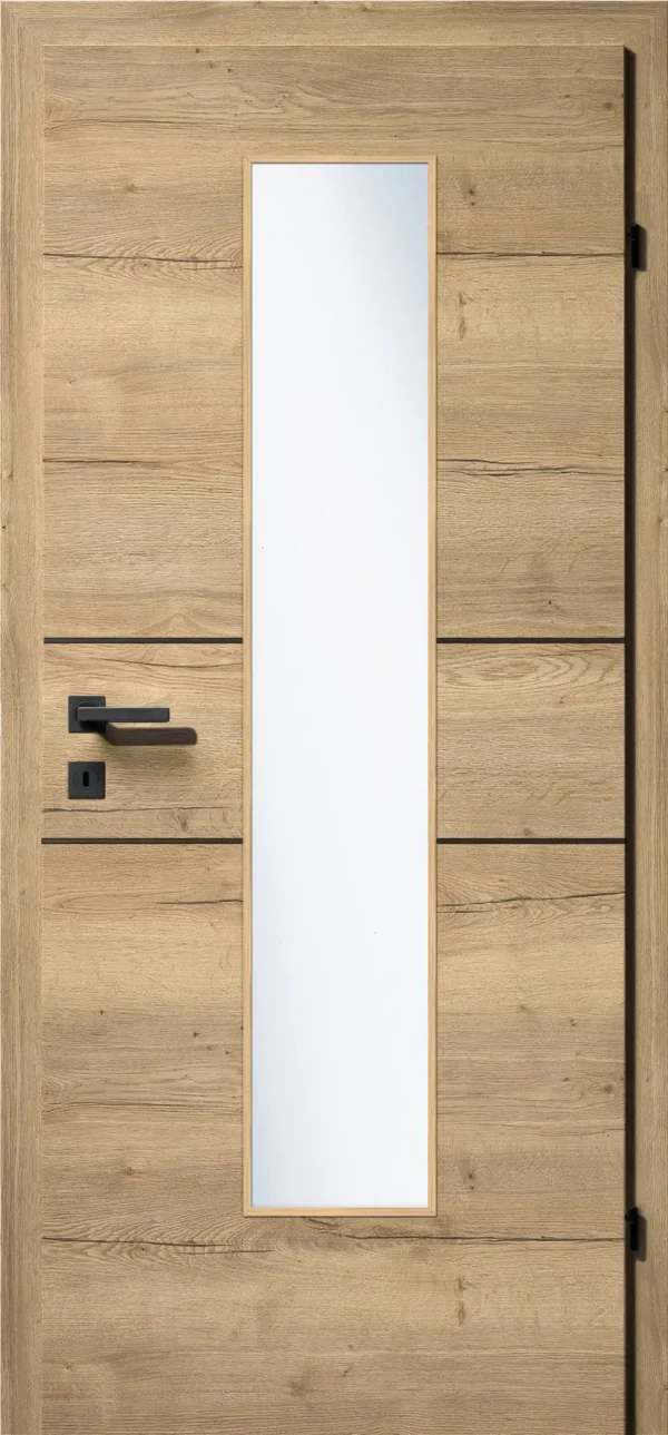 Kunex CPL Laminattüre Ripped Eiche quer Holznachbildung – Bild 12