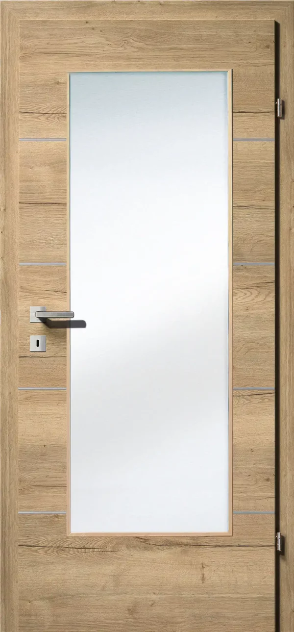 Kunex CPL Laminattüre Ripped Eiche quer Holznachbildung – Bild 11