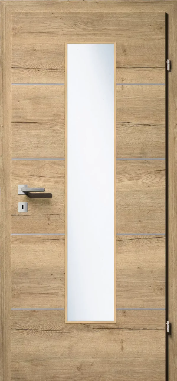 Kunex CPL Laminattüre Ripped Eiche quer Holznachbildung – Bild 10