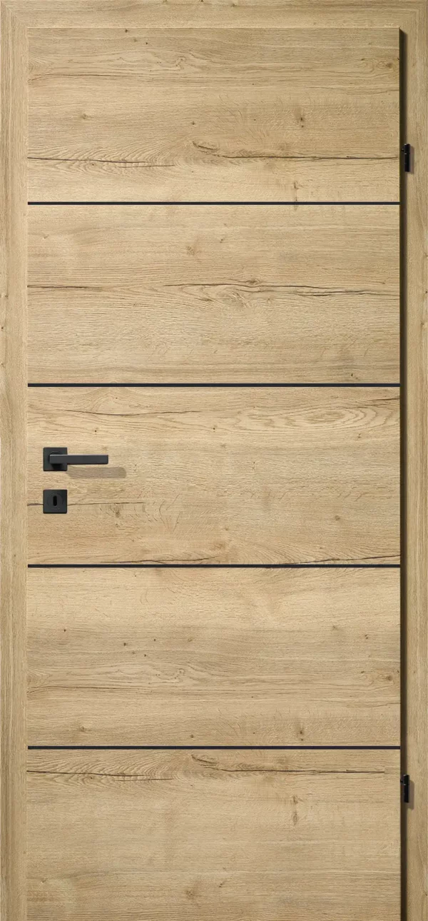 Kunex CPL Laminattüre Ripped Eiche quer Holznachbildung – Bild 9