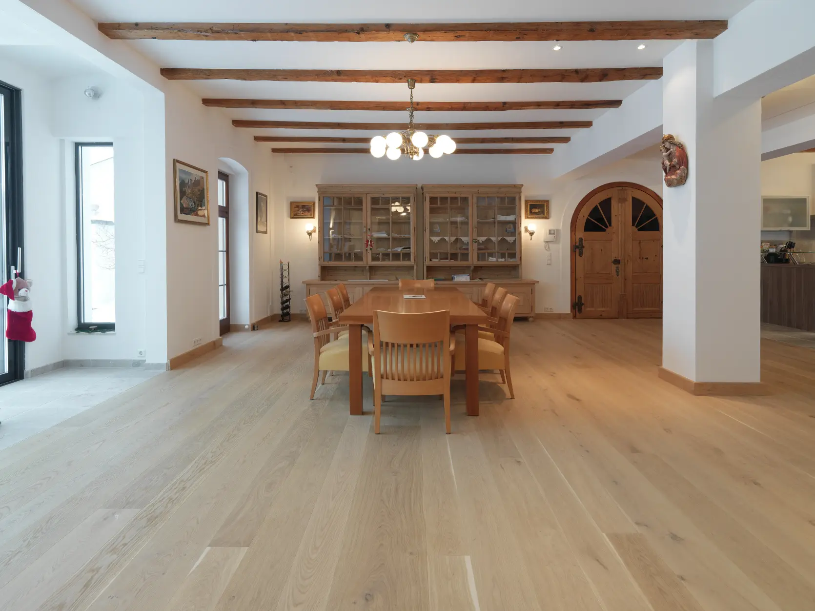 Admonter Parkett Landhausdiele Eiche stone naturelle, gebürstet, gefast, geölt 2000 mm – Bild 3